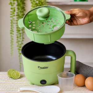 🟢 Prestige 2.0L Non-Stick Cooking Pot – Green Color