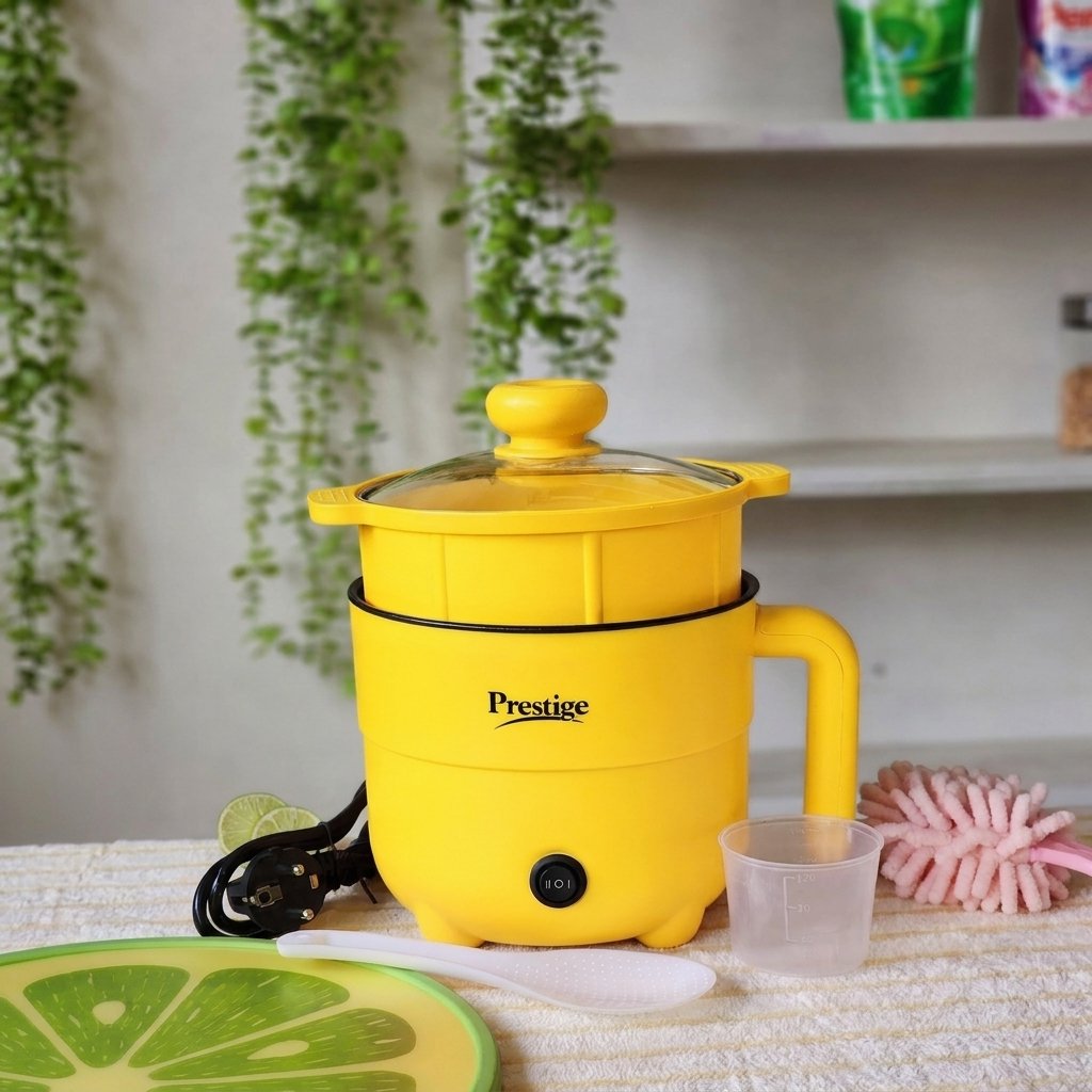 Prestige 2.0L Non-Stick Cooking Pot | Yellow Color