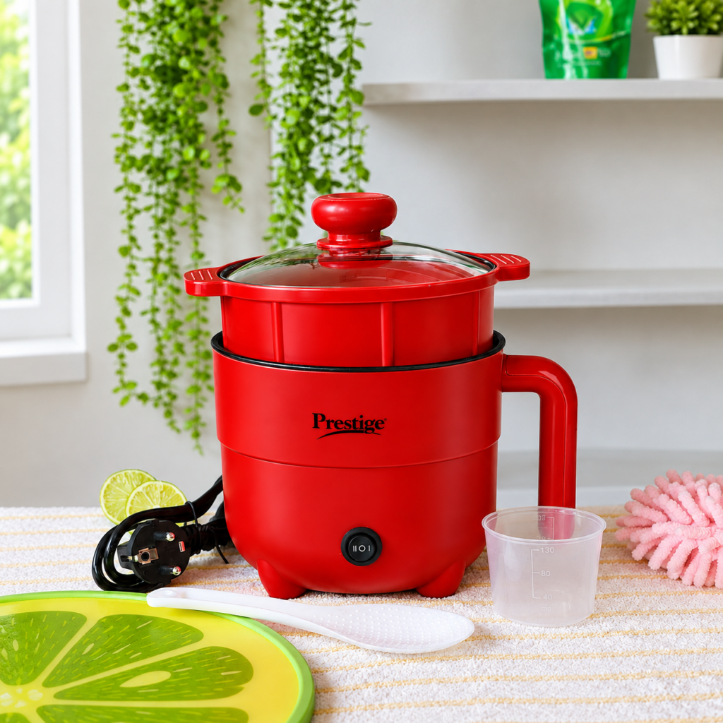 Prestige 2.0L Non-Stick Cooking Pot | Red Color